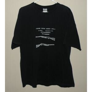Gildan Men’s XL SS Crewneck T Shirt Black Browning Aoto 5 Shotgun Patent Office